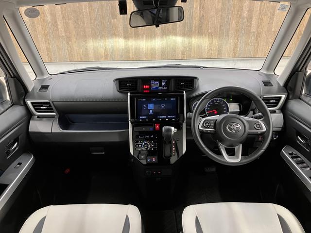 ルーミー カスタムG-T モデリスタフルエアロ・純正9型フルセグナビ・両側電動ドア・スマアシ・純正15インチAW・衝突軽減ブレーキ・コーナーセンサー・車線逸脱警報・シートヒーター・バックカメラ・LEDヘッドライト・ETC・誤発(3枚目)