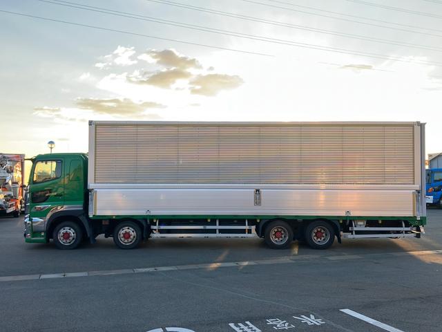 プロフィア 4軸低床アルミウイング/プロシフト/トランテックス製ウイング/極東製跳ね上げパワーゲート仕様/ラジコン付/ラッシングレール2段/ETC/バックモニター/アルミホイール/380馬力!(10枚目)