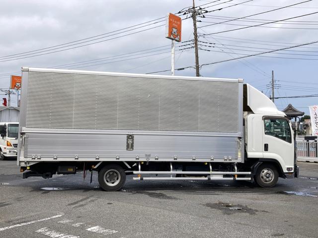 フォワード 　アルミウイング　跳ね上げゲート付／積載２，４５０ｋｇ／フルハーフ製ボディ／ワイドロング／フルハーフ製跳ね上げゲート／引き出しフック１０個／ラッシングレール２段／セイコラック２個／バックモニター（11枚目）