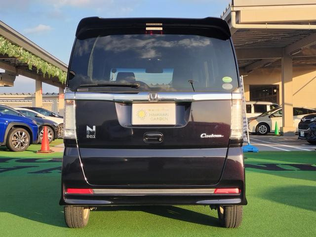 N-BOXカスタム G・Lパッケージ ワンオーナー/電動スライド/HIDヘッドランプ/純正CDオーディオ/ETC/スマートキー/純正アルミホイール/フォグランプ/オートライト/電格ミラー/ステアリングリモコン(16枚目)
