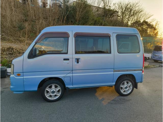 サンバーバン ＶＣプラス　ハイルーフ　５ＭＴ　ドライブレコーダー　両側スライドドア　エアコン　パワーウインドウ　パワーステアリング　集中ロック　４ナンバー　４人乗り　１３インチアルミホイール　禁煙車！（27枚目）