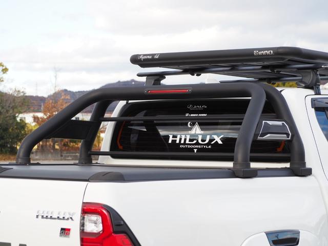 ハイラックス Z GRスポーツ 1オーナー車 MCLIMBコンプリート 未使用ヒッチメンバーSOREX スポーツバー シャッタートノカバー デュアルサイドマフラー ヘッドライナー 純正8型ディスプレイオーディオ パノラミックビュー(15枚目)