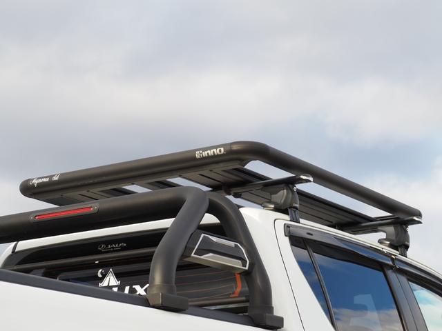 ハイラックス Z GRスポーツ 1オーナー車 MCLIMBコンプリート 未使用ヒッチメンバーSOREX スポーツバー シャッタートノカバー デュアルサイドマフラー ヘッドライナー 純正8型ディスプレイオーディオ パノラミックビュー(76枚目)