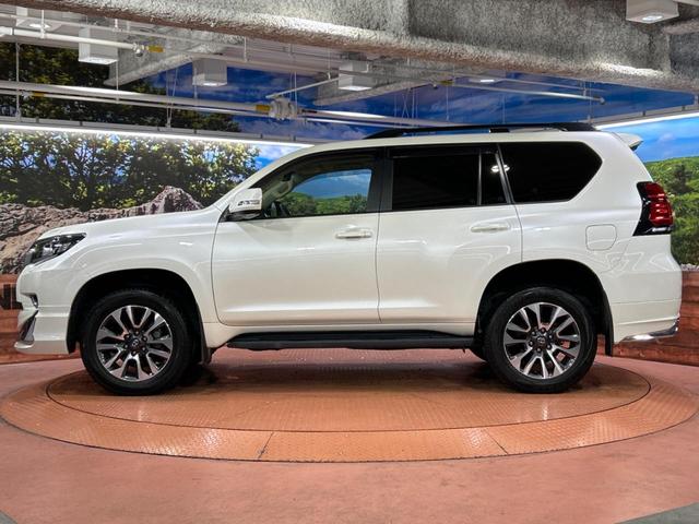 ランドクルーザープラド TX Lパッケージ サンルーフ モデリスタエアロ 全周囲カメラ 衝突被害軽減装置 レーダークルーズ 禁煙車 レザーシート 前席シートエアコン ドラレコ ETC コーナーセンサー ブラインドスポットモニター パワーシート(72枚目)