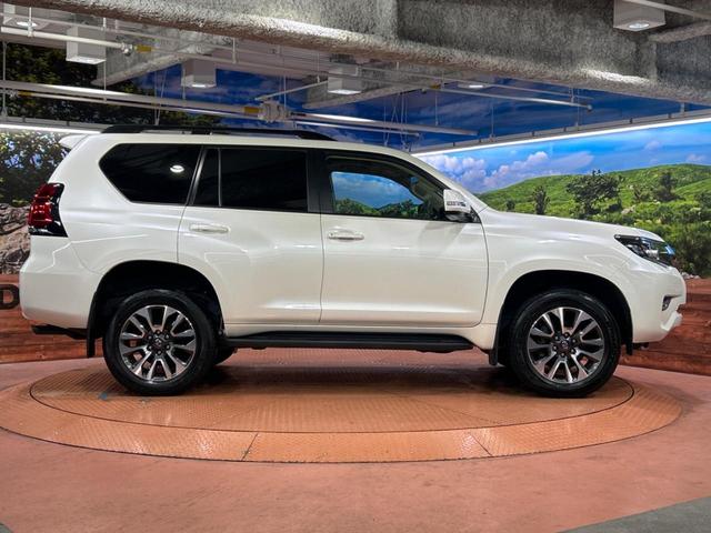 ランドクルーザープラド TX Lパッケージ 4WD メーカーナビ 7人乗り サンルーフ 全周囲カメラ 衝突被害軽減システム レーダークルーズ 禁煙車 レザーシート 前席シートエアコン ドラレコ コーナーセンサー LEDヘッド ルーフレール(64枚目)