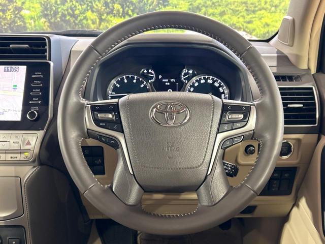 ランドクルーザープラド TX Lパッケージ サンルーフ モデリスタエアロ 7人乗り 純正9インチナビ付ディスプレイオーディオ 全周囲カメラ トヨタセーフティセンス ブラインドスポットモニター レーダークルーズ 禁煙車 ベージュ革シート(12枚目)