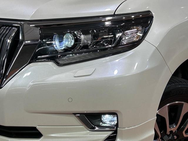 ランドクルーザープラド TX Lパッケージ サンルーフ モデリスタエアロ 7人乗り 純正9インチナビ付ディスプレイオーディオ 全周囲カメラ トヨタセーフティセンス ブラインドスポットモニター レーダークルーズ 禁煙車 ベージュ革シート(13枚目)