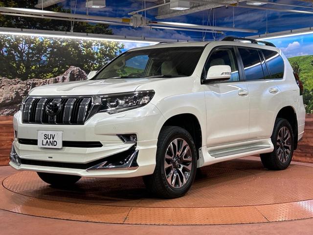 ランドクルーザープラド TX Lパッケージ サンルーフ モデリスタエアロ 7人乗り 純正9インチナビ付ディスプレイオーディオ 全周囲カメラ トヨタセーフティセンス ブラインドスポットモニター レーダークルーズ 禁煙車 ベージュ革シート(27枚目)