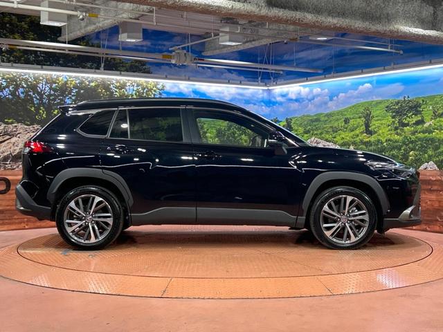 カローラクロス ハイブリッド Z 純正10.5型ナビ ガラスルーフ 全周囲カメラ 衝突被害軽減システム ブラインドスポットモニター レーダークルーズ 禁煙車 電動リアゲート ハーフレザーシート パワーシート ドラレコ シートヒーター(56枚目)