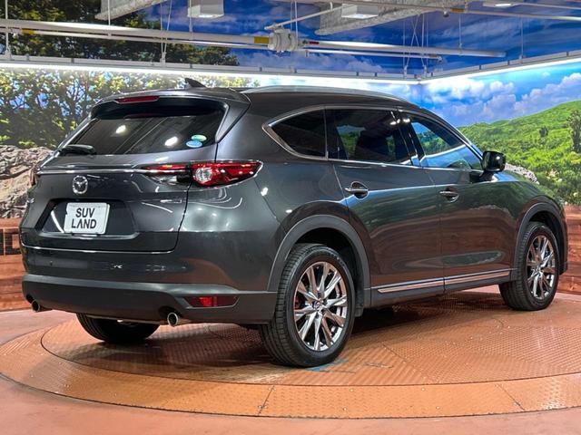 ＣＸ－８ ２５Ｓ　Ｌパッケージ　７人乗り　純正１０．２５型ナビ　サンルーフ　全周囲カメラ　ＢＯＳＥサウンド　衝突被害軽減システム　レーダークルーズ　禁煙車　レザーシート　前席シートエアコン　コーナーセンサー　　ＬＥＤヘッド　ＥＴＣ（18枚目）
