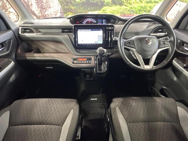 ソリオバンディット ハイブリッドMV 禁煙車 純正9型ナビ 両側電動スライドドア 全周囲カメラ 衝突被害軽減システム レーダークルーズ ドラレコ コーナーセンサー スマートキー LEDヘッド 純正15インチアルミ 車線逸脱警報(2枚目)