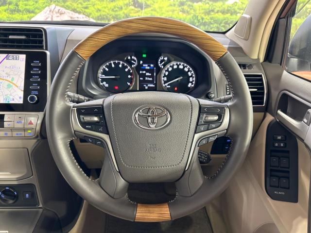 ランドクルーザープラド ＴＸ　Ｌパッケージ　禁煙車　７人乗り　サンルーフ　モデリスタ　純正９型ナビ　全周囲カメラ　衝突軽減装置　レーダークルーズ　前席シートエアコン　パワーシート　ＥＴＣ　ドラレコ　オートマチックハイビーム　コーナーセンサー（12枚目）