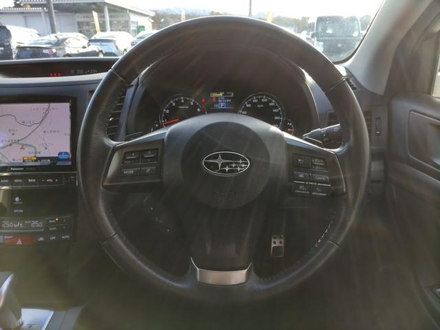 レガシィアウトバック ２．５ｉアイサイト　ＥＸエディションＩＩ　柿本改インテークチャンバー、マフラー　ＳＴｉタワーバー、アルミペダル、Ｐスタートスイッチ　前方ドラレコ　ＥＴＣ　ＳＤナビ　Ｂカメラ　レーダークルコン　パドルシフト　電動パーキングブレーキ（10枚目）