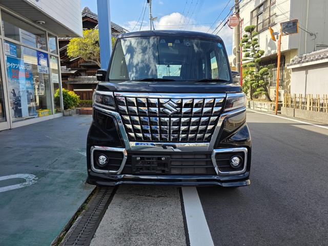 スペーシアカスタム ハイブリッドXS ハイブリッドXS スズキセーフティーサポート ワンオーナー 禁煙車 両側電動ドア 純正SDナビ バックカメラ ETC ドラレコ前後 レーダークルーズ スマートキー LEDヘッド オートハイビーム(2枚目)
