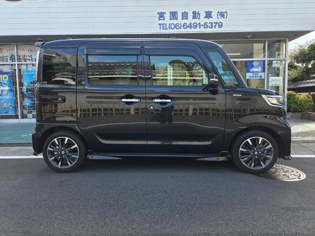 スペーシアカスタム ハイブリッドXS ハイブリッドXS スズキセーフティーサポート ワンオーナー 禁煙車 両側電動ドア 純正SDナビ バックカメラ ETC ドラレコ前後 レーダークルーズ スマートキー LEDヘッド オートハイビーム(6枚目)
