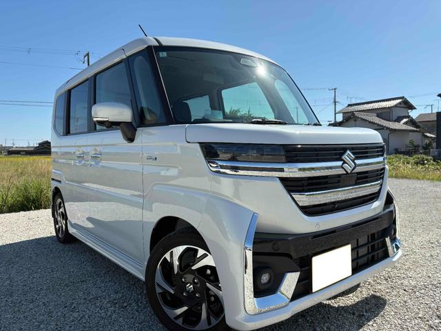 スペーシアカスタム ハイブリッドXS 純正9インチナビ 全方位モニター 両側パワースライドドア レーダークルーズコントロール ETC 前席シートヒーター LEDヘッドランプ LEDフォグランプ(2枚目)