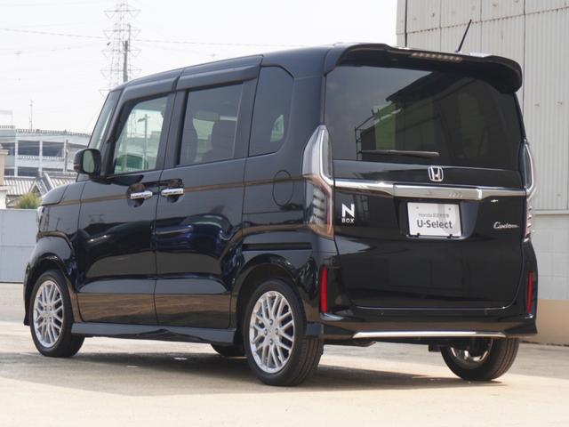 Ｎ－ＢＯＸカスタム Ｌターボ　ワンオーナー車　純正８インチナビ（ＶＸＵ－２２７ＮＢｉ）　フルセグ　リアカメラ　純正ＥＴＣ２．０・前後ドラレコ（ナビ連動）　障害物センサー　衝突軽減ブレーキ　両側電動ドア　シートヒーター　パドルシフト（55枚目）