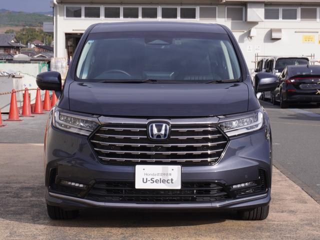 オデッセイハイブリッド ｅ：ＨＥＶアブソルート・ＥＸ　弊社デモカー　１１．４インチナビ　（ＬＸＭ－２４７ＶＦＬｉ）　フルセグ　全周囲カメラ　ＥＴＣ　ドラレコ（ナビ連動）　前後障害物センサー　電動リアゲート・本革シート　シートヒーター　ブラインドスポット（13枚目）