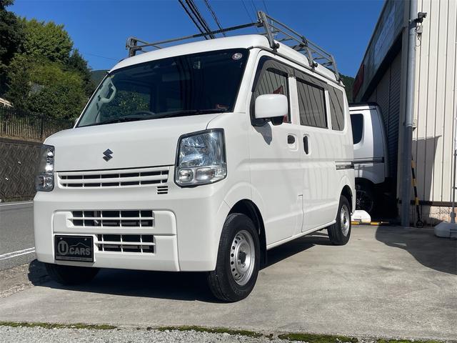 エブリイ ＰＣ　セーフティサポート装着車　デュアルカメラブレーキサポート　前後ドラレコ　禁煙車　カーナビ　ＢｌｕｅｔｏｏｔｈＥＴＣ　４ＡＴ　２ＷＤ　純正ルーフキャリア（3枚目）