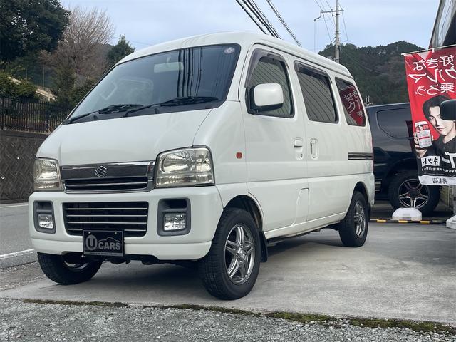 エブリイワゴン ジョイポップターボ　４ＷＤ　ターボ　キーレス　エアバック　両側スライドドア（3枚目）