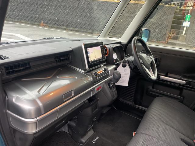 スペーシアギア ハイブリッドＸＺ　ターボ　４ＷＤ　ターボ　全方位モニター　デュアルカメラブレーキサポート　前後ドラレコ　ＥＴＣ　両側パワースライドドア　禁煙車　デニムブルーメタリック２トーンルーフ　後方追尾機能　ポップアップディスプレイ（7枚目）