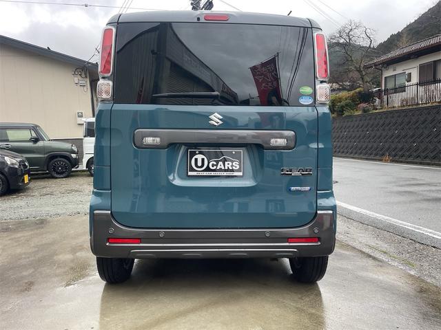 スペーシアギア ハイブリッドＸＺ　ターボ　４ＷＤ　ターボ　全方位モニター　デュアルカメラブレーキサポート　前後ドラレコ　ＥＴＣ　両側パワースライドドア　禁煙車　デニムブルーメタリック２トーンルーフ　後方追尾機能　ポップアップディスプレイ（14枚目）