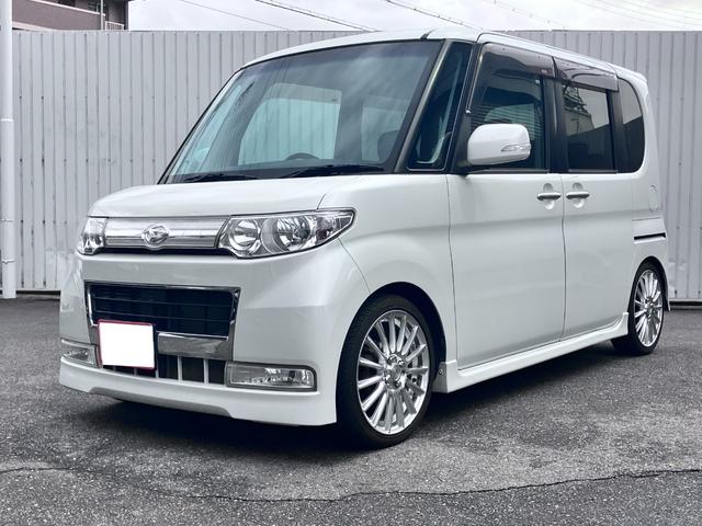 タント カスタムＸリミテッド　ミラクルオープン電動スライドドア　ベンチシート　スマートキー　ＨＩＤ　パワステ　フロントフォグランプ　ＣＤ　運転席エアバッグ　助手席エアバッグ　ＡＢＳ　ホワイト（9枚目）