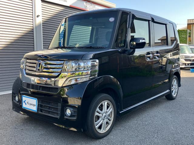 Ｎ－ＢＯＸカスタム Ｇ・Ｌパッケージ　両側スライド片側電動ドア　前後ドライブレコーダー　ＤＶＤナビ　ＴＶ　アイドリングストップ　シートアレンジ　ミラーウインカー　ベンチシート　ラジオ　ＥＴＣ　ブラック（8枚目）