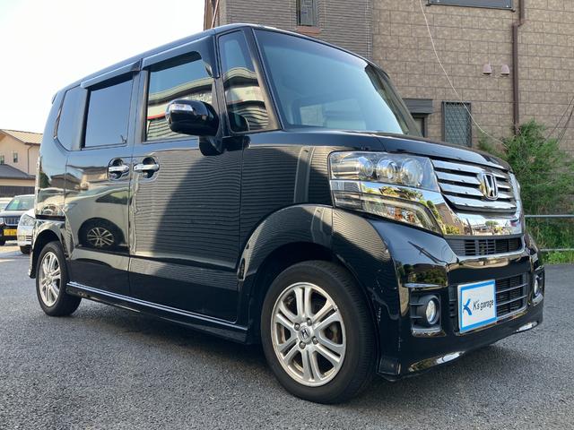 Ｎ－ＢＯＸカスタム Ｇ・Ｌパッケージ　両側スライド片側電動ドア　前後ドライブレコーダー　ＤＶＤナビ　ＴＶ　アイドリングストップ　シートアレンジ　ミラーウインカー　ベンチシート　ラジオ　ＥＴＣ　ブラック（15枚目）