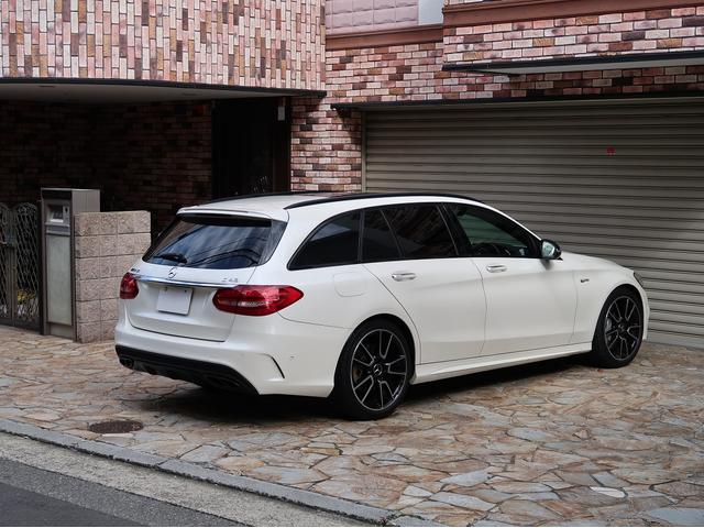 Cクラスステーションワゴン C43 4マチック ステーションワゴン クランベリーレッドレザーシート/Burmesterサウンド/レーダーセーフティ/ディストロニックプラス/12.3インチナビ/地デジ/バックカメラ/ETC/ヘッドアップディスプレイ(3枚目)