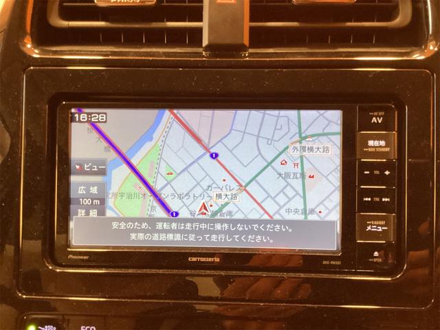 プリウス S ETC ナビ オートライト LEDヘッドランプ スマートキー 電動格納ミラー CVT 盗難防止システム 衝突安全ボディ ABS ESC CD Bluetooth(25枚目)