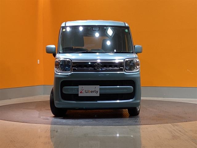 スペーシア ハイブリッドＸ　ＥＴＣ　両側電動スライドドア　ナビ　ＴＶ　クリアランスソナー　レーンアシスト　衝突被害軽減システム　オートライト　スマートキー　アイドリングストップ　電動格納ミラー　シートヒーター（5枚目）