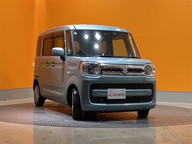 スペーシア ハイブリッドＸ　ＥＴＣ　両側電動スライドドア　ナビ　ＴＶ　クリアランスソナー　レーンアシスト　衝突被害軽減システム　オートライト　スマートキー　アイドリングストップ　電動格納ミラー　シートヒーター（6枚目）