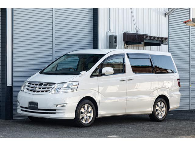 アルファードＶ ＭＺ　後期モデル　新品タイヤ　両側パワスラ　ストラーダメモリーナビ　フルセグ　ＤＶＤ　バックカメラ　スマートエントリー　クルーズコントロール　ＡＦＳ　ＥＴＣ　ヘッドランプレンズクリア再塗装（2枚目）