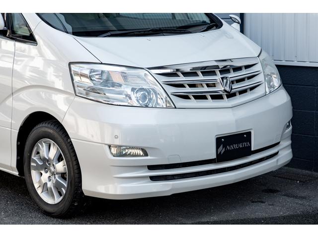 アルファードＶ ＭＺ　後期モデル　新品タイヤ　両側パワスラ　ストラーダメモリーナビ　フルセグ　ＤＶＤ　バックカメラ　スマートエントリー　クルーズコントロール　ＡＦＳ　ＥＴＣ　ヘッドランプレンズクリア再塗装（5枚目）