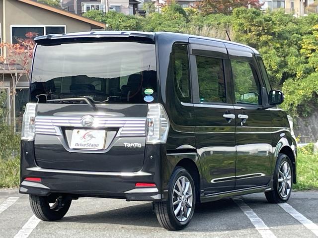 タント カスタムＸ　ＳＡＩＩＩ　禁煙車　社外ナビＴＶ　バックカメラ　パワースライドドア　衝突軽減システム　レーンキープ　シートヒーター　ＬＥＤヘッドライト　ＥＴＣ　スマートキー２個　ＵＳＢ接続可　ユーザー買取車　点検整備付き（8枚目）