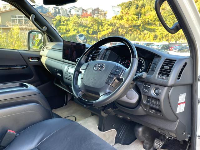 ハイエースバン スーパーGL ダークプライムII 禁煙車 ベットキット 社外ナビ フルセグTV 衝突軽減システム 両側電動スライドドア レーンキープ Bカメラ ETC LED フォグ ドラレコ Bluetooth USB スマートキー2個 車検整備付(37枚目)