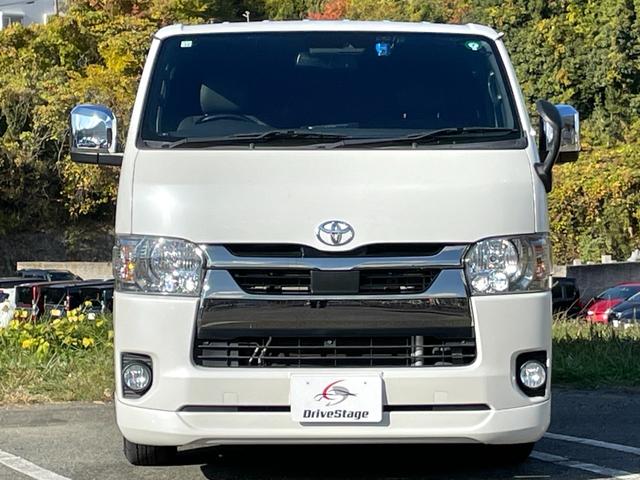 ハイエースバン スーパーGL ダークプライムII 禁煙車 ベットキット 社外ナビ フルセグTV 衝突軽減システム 両側電動スライドドア レーンキープ Bカメラ ETC LED フォグ ドラレコ Bluetooth USB スマートキー2個 車検整備付(49枚目)