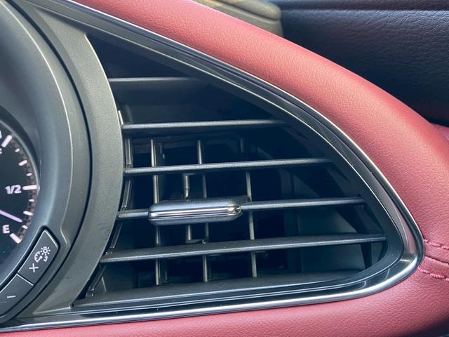 MAZDA3ファストバック 20Sバーガンディ セレクション 禁煙車 ワンオーナー 赤革シート 全方位カメラ BOSEサウンド レーダークルコン 衝突軽減システム レーンキープ ブラインドスポットモニター 純正ナビ フルセグTV シートヒーター スマートキー(28枚目)