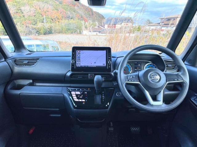 ルークス ハイウェイスター X 禁煙車 女性ワンオーナー 純正9インチナビ 電動スライドドア 全方位カメラ ドラレコ 衝突軽減システム レーンキープ ハンズフリースライドドア Bluetooth フルセグTV スペアキー 車検整備付(5枚目)