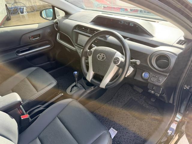 アクア Gブラックソフトレザーセレクション 純正ナビ TV バックカメラ スマートキー ETC(30枚目)