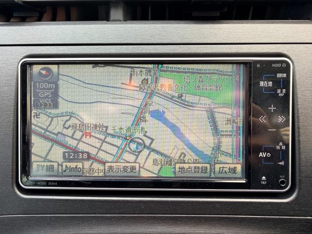 プリウス Ｓ　純正ナビ　ＴＶ　バックカメラ　スマートキー　ＥＴＣ（10枚目）