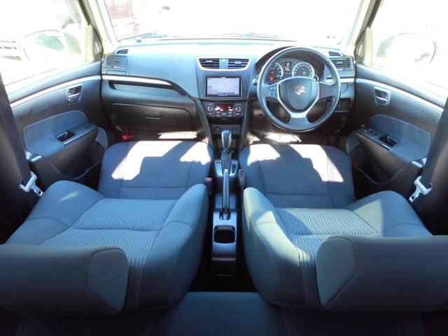 スイフト ＸＬ　修復歴無　故障診断実施済　カロッツェリアＨＤＤナビ　フルセグテレビ　バックカメラ　Ｂｌｕｅｔｏｏｔｈ　スマートキー　ＥＴＣ　革巻ステアリング　ＨＩＤヘッドライト　フロントフォグランプ　ウインカーミラー（6枚目）