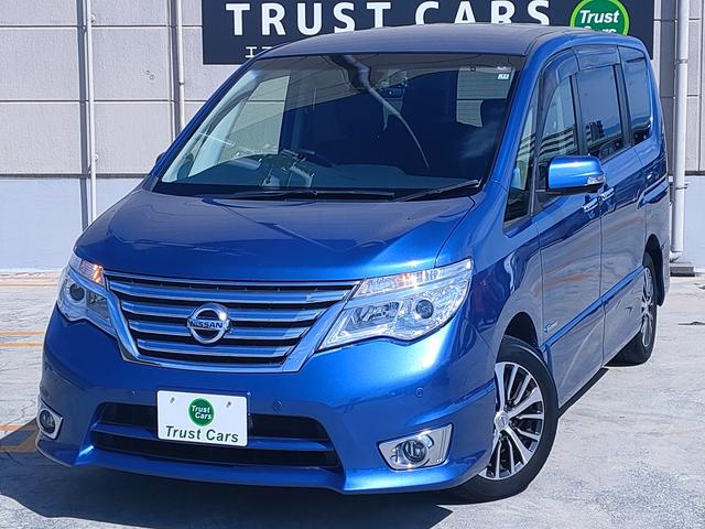 セレナ ハイウェイスター　Ｖセレクション＋セーフティ　ＳＨＶ　禁煙車／フリップダウン／アラウンドビュー／両側Ｐスラ／エマブレ／クルコン／８インチナビ／フルセグ／ＤＶＤ／Ｂｌｕｅｔｏｏｔｈ／ビルトインＥＴＣ／ＬＥＤヘッドライト／１６インチアルミ（2枚目）