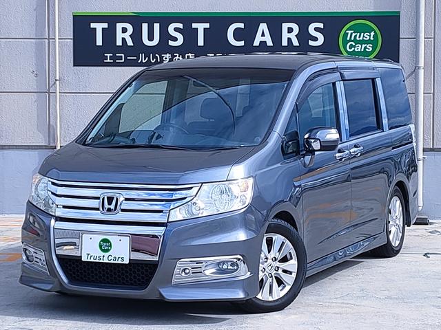 ステップワゴンスパーダ Z /スマートキー/両側パワースライドドア/6スピーカー/車高調/ナビ/バックカメラ/ETC/ダブルエアコン/16インチアルミホイール/サテライトスピーカー/革巻きステアリング(2枚目)