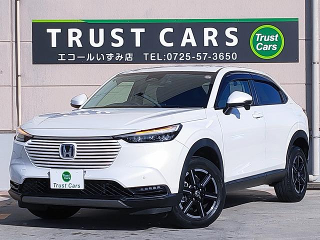 ヴェゼル e:HEV X 禁煙車/ホンダセンシング/OPカラー/クルコン/9インチナビ/Bluetooth/フルセグ/バックカメラ/ワイヤレス充電/LEDヘッドライト/ETC/プッシュスタート/スマートキー/16AW(2枚目)