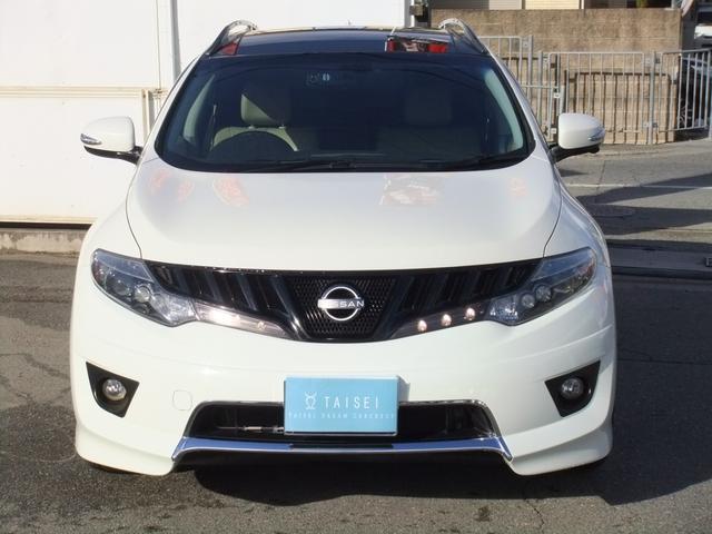 ムラーノ ３５０ＸＶ　ＦＯＵＲ　修復歴無　パロラマツインサンルームスマートキー　革シート　パワーシート　シートヒーター　２２インチアルミ　ＥＴＣ　ＨＤＤ　Ｂｌｕｅｔｏｏｔｈ　４ＷＤ　ＨＩＤヘッドライト　バックカメラ　デジタルインナー（3枚目）