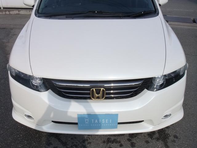 オデッセイ アブソルート　修復歴無　サンルーフ　キーレス　ＨＤＤナビ　ＥＴＣ　バックカメラ　ＨＩＤヘッドライト　フロントフォグライト　エアロ　アルミホイール　ハーフレザーシート　クルーズコントロール　３列シート（4枚目）