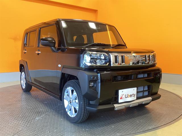 タフト G クロムベンチャー 届出済未使用車 禁煙車 衝突軽減B スカイルーフ 電子パーキング 前席シートヒーター LEDヘッドライト フォグライト スマートキー プッシュスタート アイドリングストップ 革巻きステアリング(17枚目)