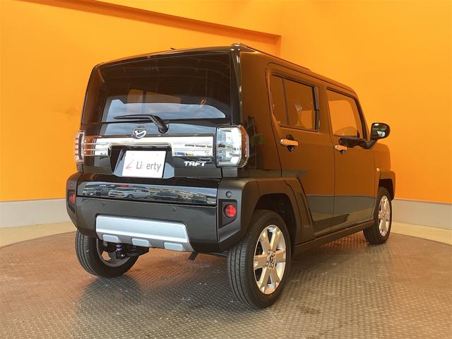 タフト G クロムベンチャー 届出済未使用車 禁煙車 衝突軽減B スカイルーフ 電子パーキング 前席シートヒーター LEDヘッドライト フォグライト スマートキー プッシュスタート アイドリングストップ 革巻きステアリング(19枚目)